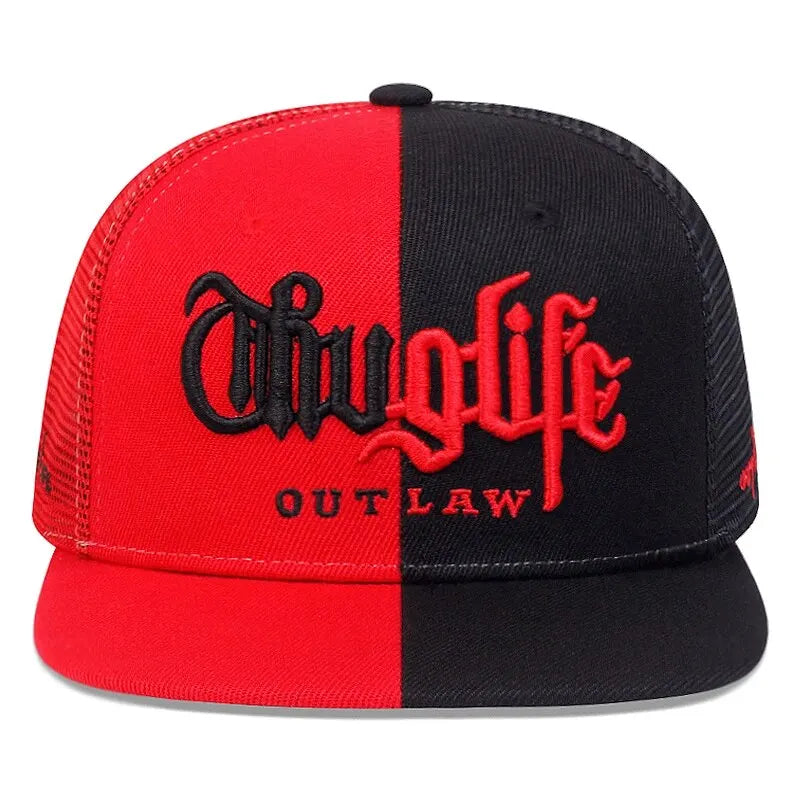 Thuglife Embroidery Hiphop Snapback Hat