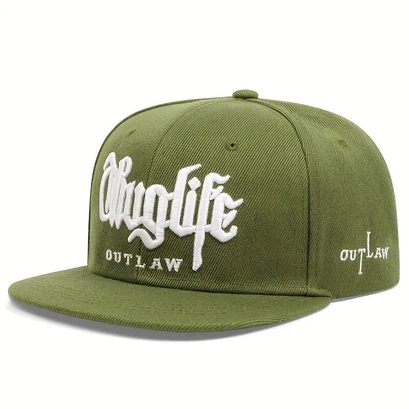 Thuglife Embroidery Hiphop Snapback Hat